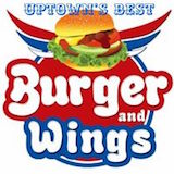 Uptown's Best Burger and Wing Logo