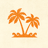 Groovy Island Pizza Co. Logo