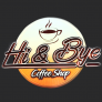 Hi & Bye Coffee Shop Logo