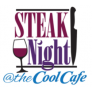 Steak Night at the Cool Cafe Logo