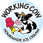 Working Cow Ice Cream Delivery Logo