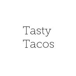 Tasty Tacos Logo