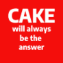 Cake Will Always Be The Answer Logo