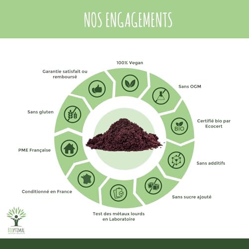 Vue 5 de Poudre Açaï Bio Antioxydante