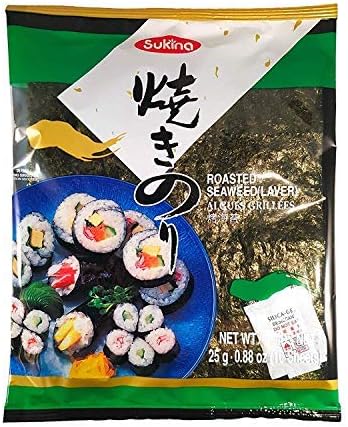 Vue 3 de Feuilles Nori Sushi Japonais