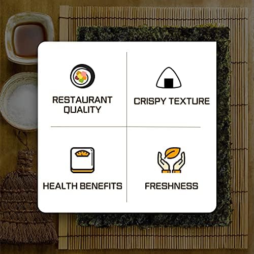 Vue 5 de Feuilles Algues Sushi Premium