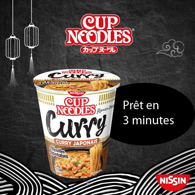 Vue 5 de Cup Noodles Curry Japonais Instantanées