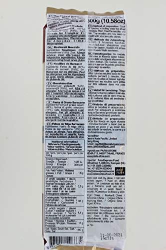 Vue 2 de Nouilles Soba Sarrasin Chinoises