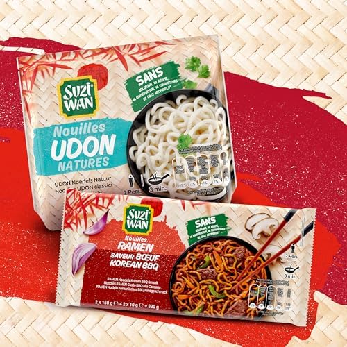 Vue 4 de Nouilles Udon Précuites Japonaises