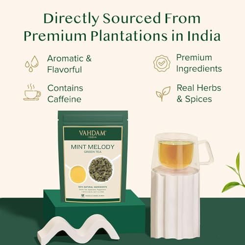 Vue 5 de Thé Vert Menthe Rafraîchissant