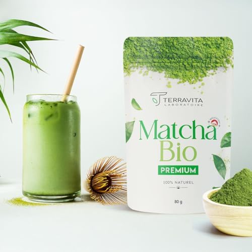 Vue 3 de Thé Matcha Bio Japonais Premium