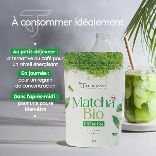 Vue 6 de Thé Matcha Bio Japonais Premium