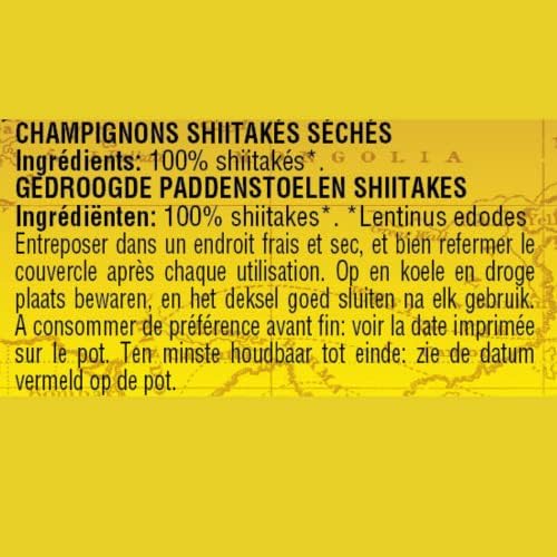 Vue 6 de Champignons Shiitake Séchés Naturels