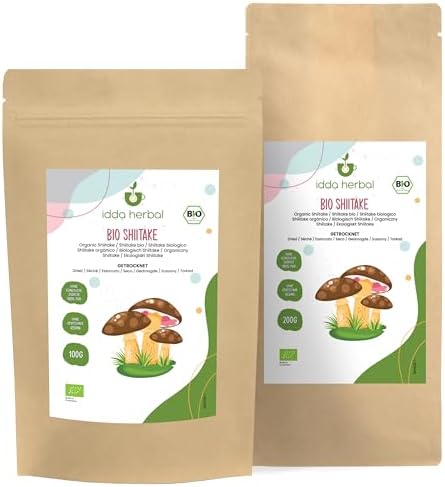 Vue 5 de Shiitake Séchés Biologiques Naturels