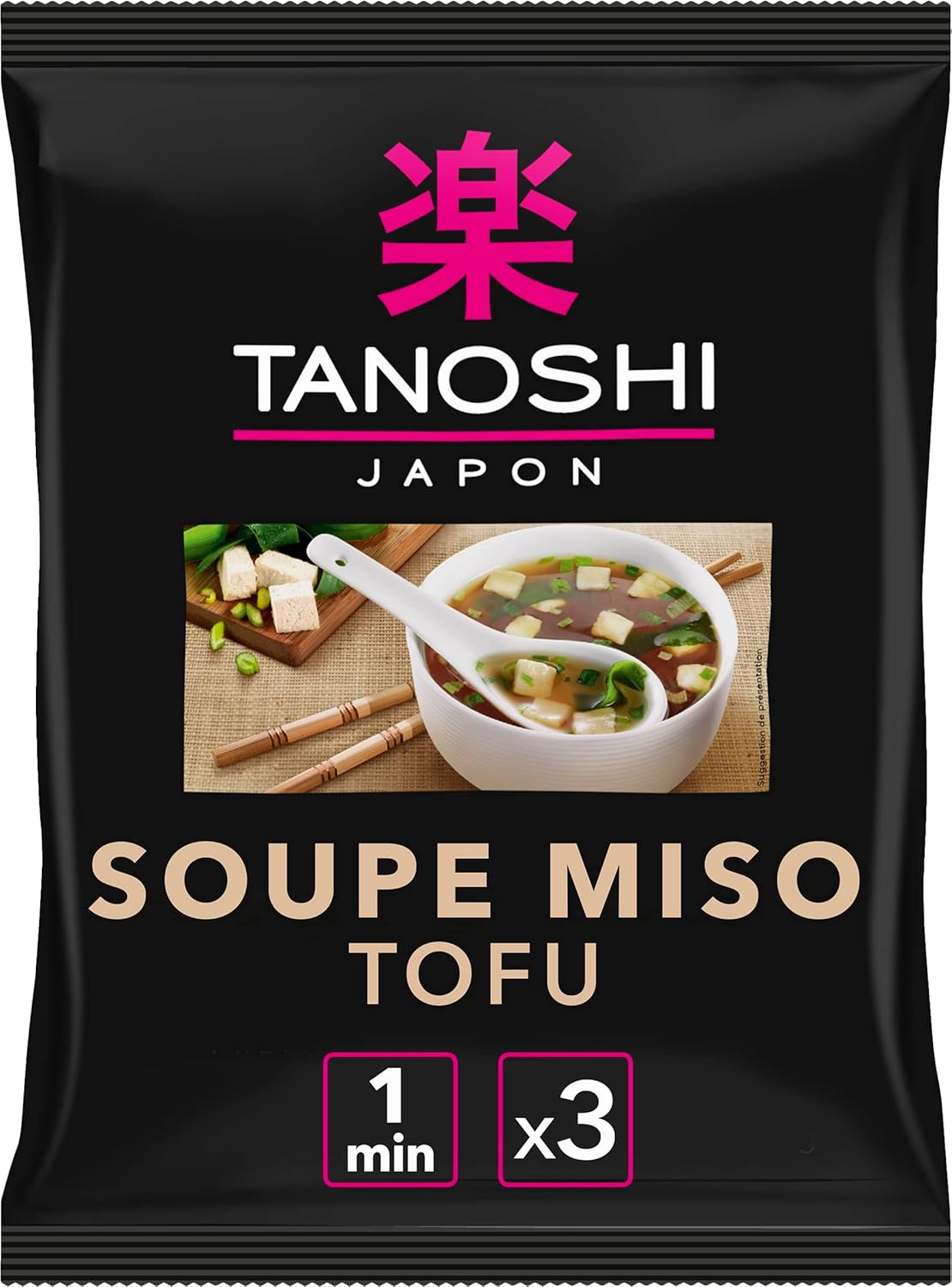 Tanoshi soupe miso tofu