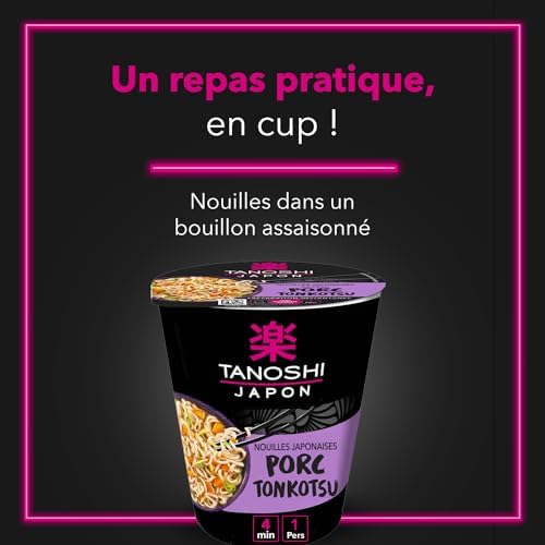 Vue 2 de Nouilles Tonkotsu Instantanées Japonaises