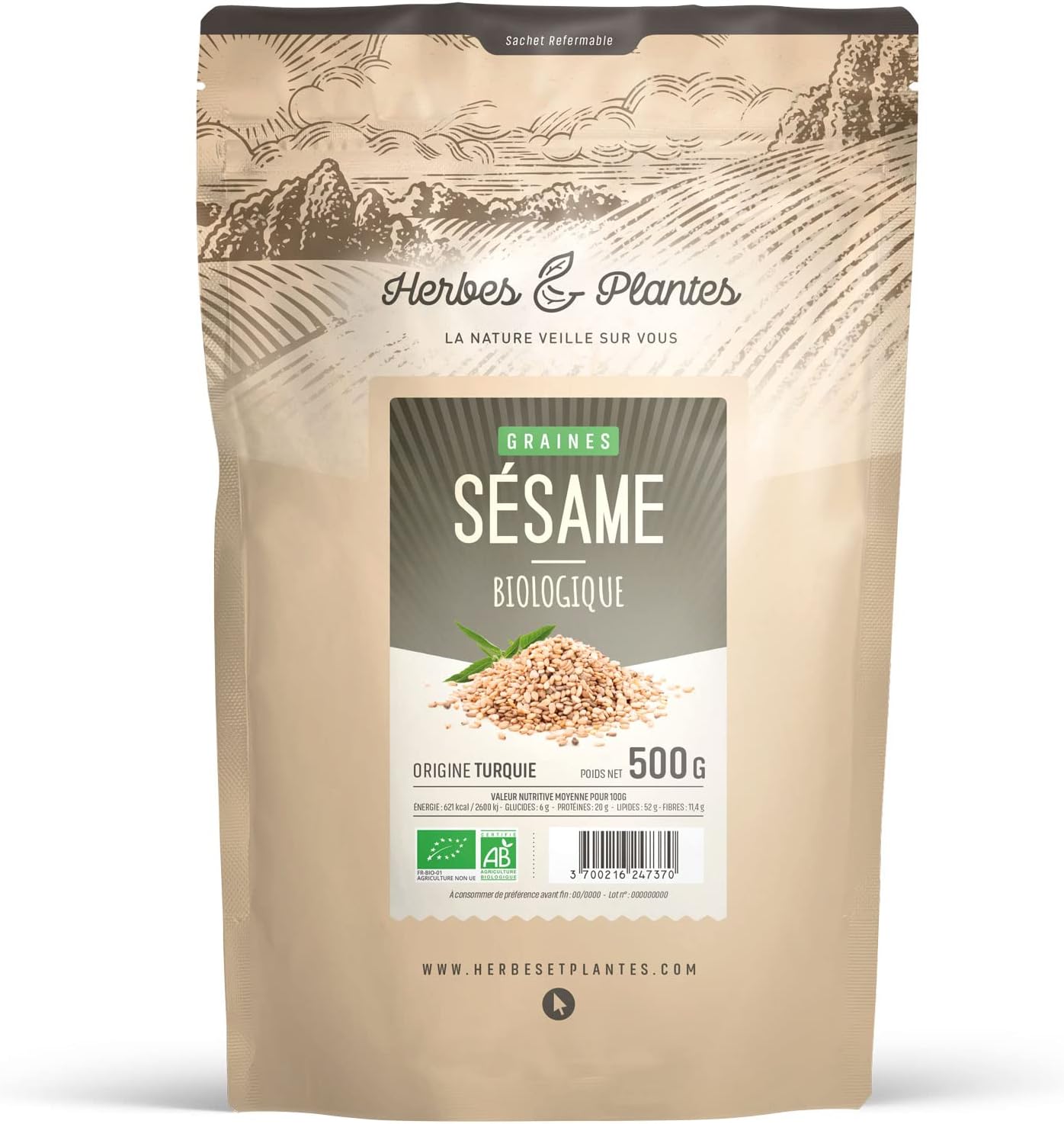 Herbes et plantes graines