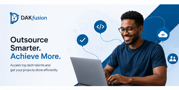 Outsource smarter, achieve more — access top tech talent and get your projects done efficiently with DAKfusion