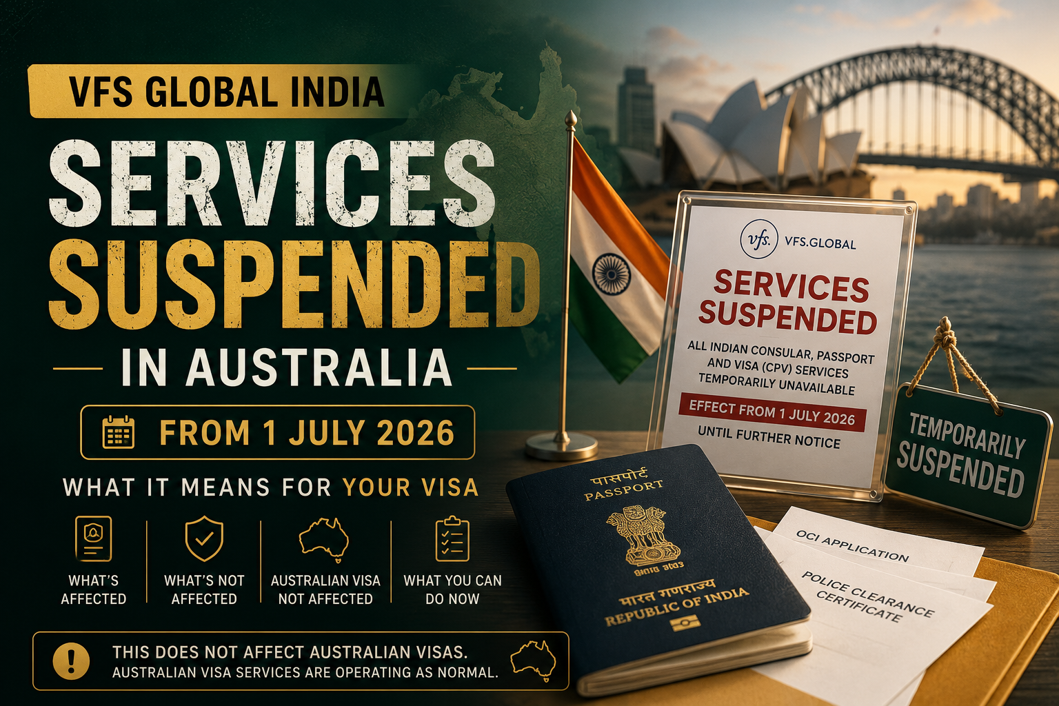 VFS Global India Services Suspended in Australia (July 2026): What It Means for Your Visa