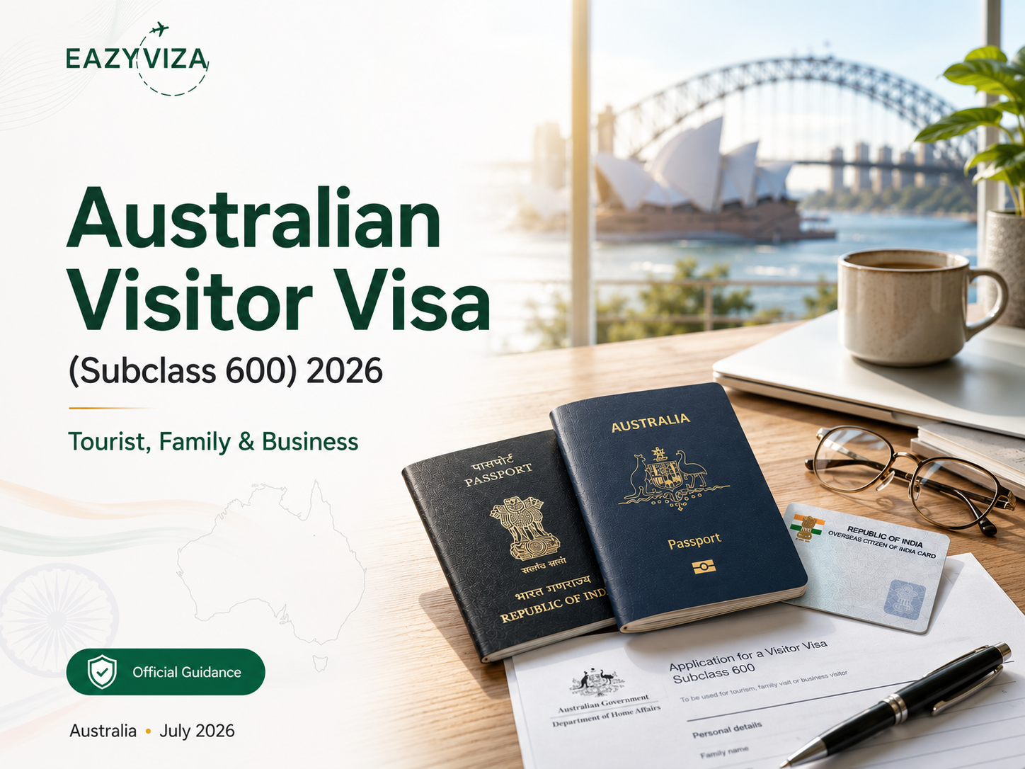 Australian Visitor Visa (Subclass 600) 2026: Tourist, Family & Business