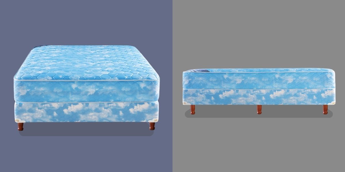 Conjunto colchón y sommier Piero Corona Real 2 plazas, vistas