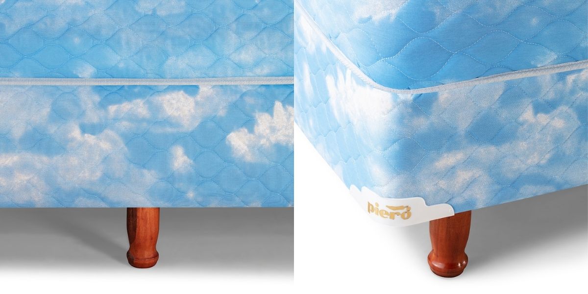 Detalle de tela y sommier Piero Corona Real