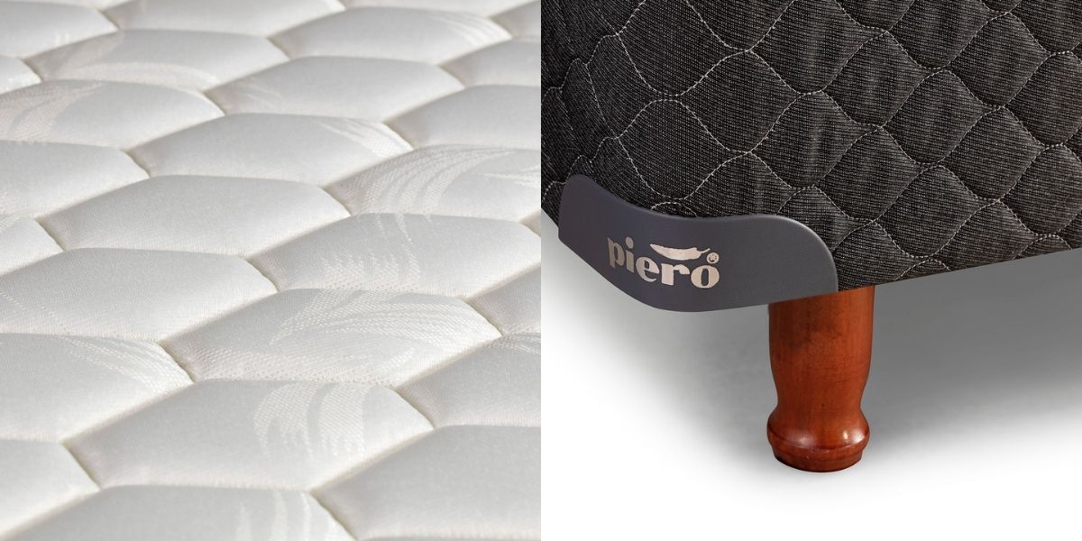 Detalle del acolchado del colchón Piero Foam