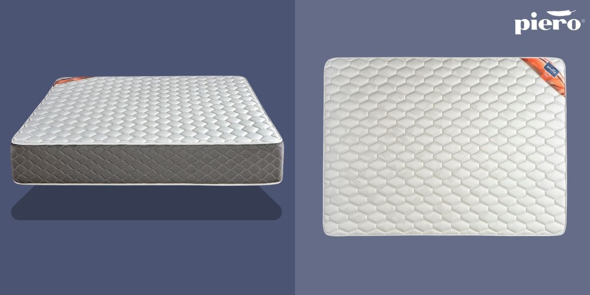 Vista lateral del colchón Piero Foam