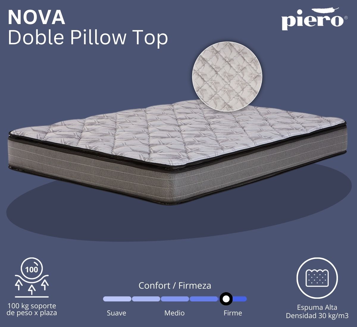 Colchón Piero Nova Pillow Top