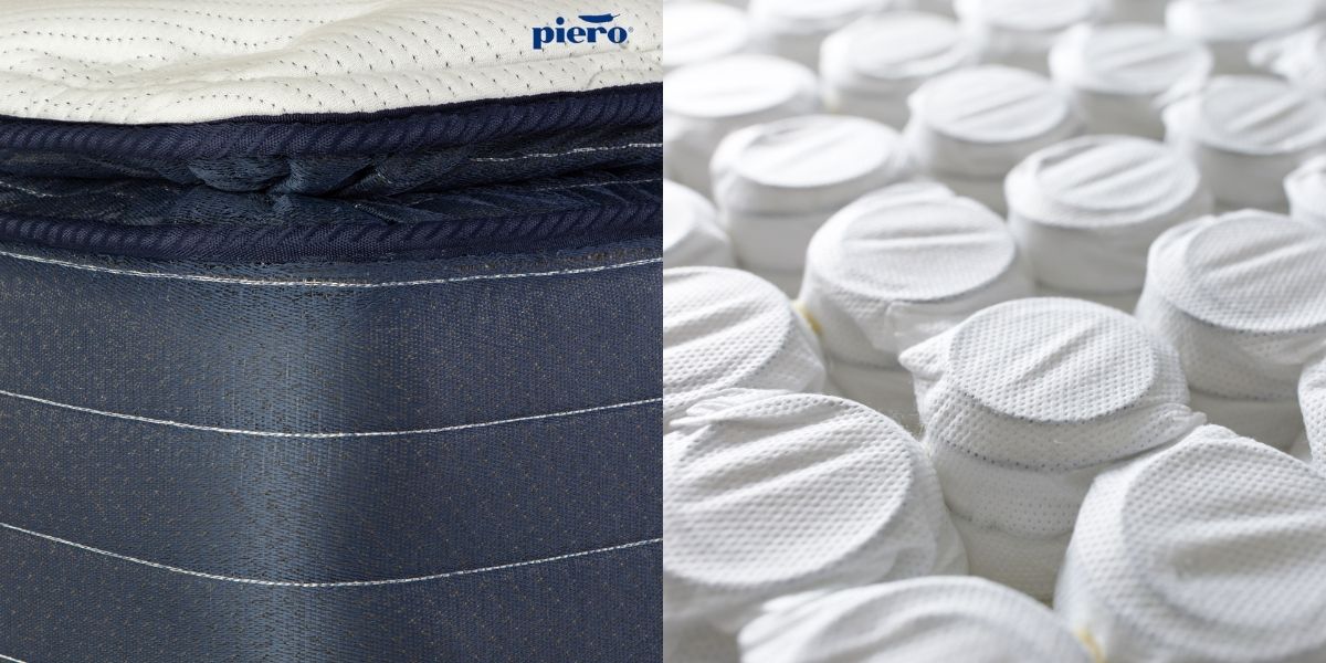 Vista lateral del colchón Piero Legrand Doble Pillow Top