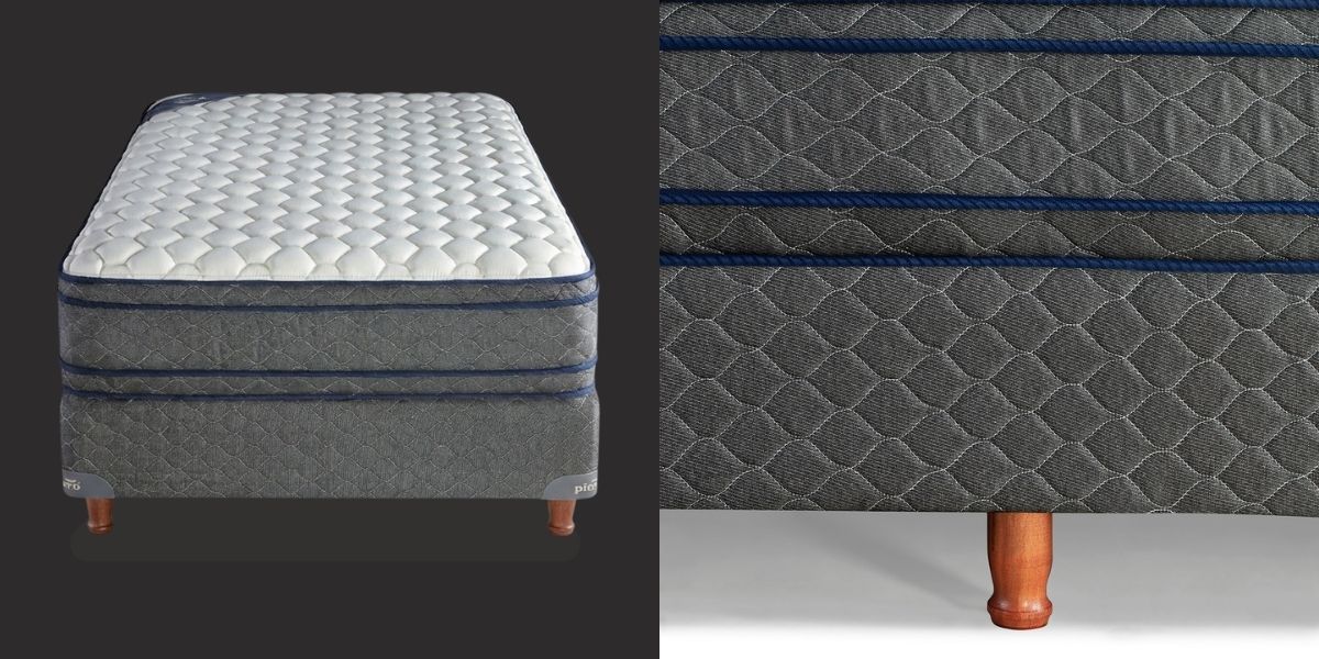 Conjunto colchón y sommier Piero Bahia Pillow 1 plaza, vistas