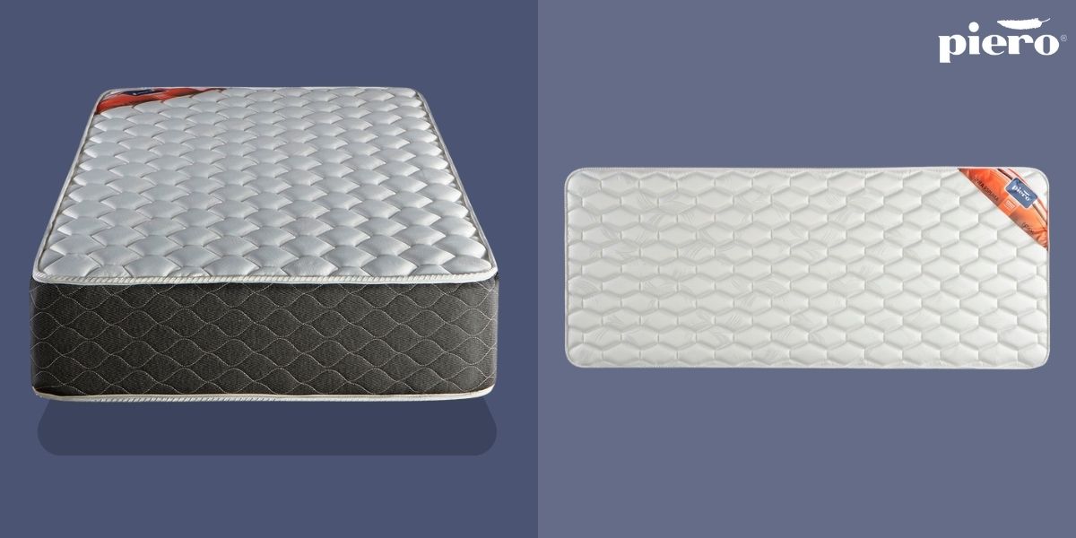 Vista lateral del colch&oacute;n Piero Foam
