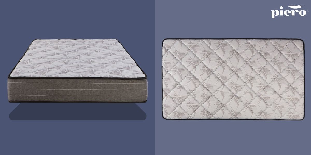 Vista lateral del colchón Piero Nova