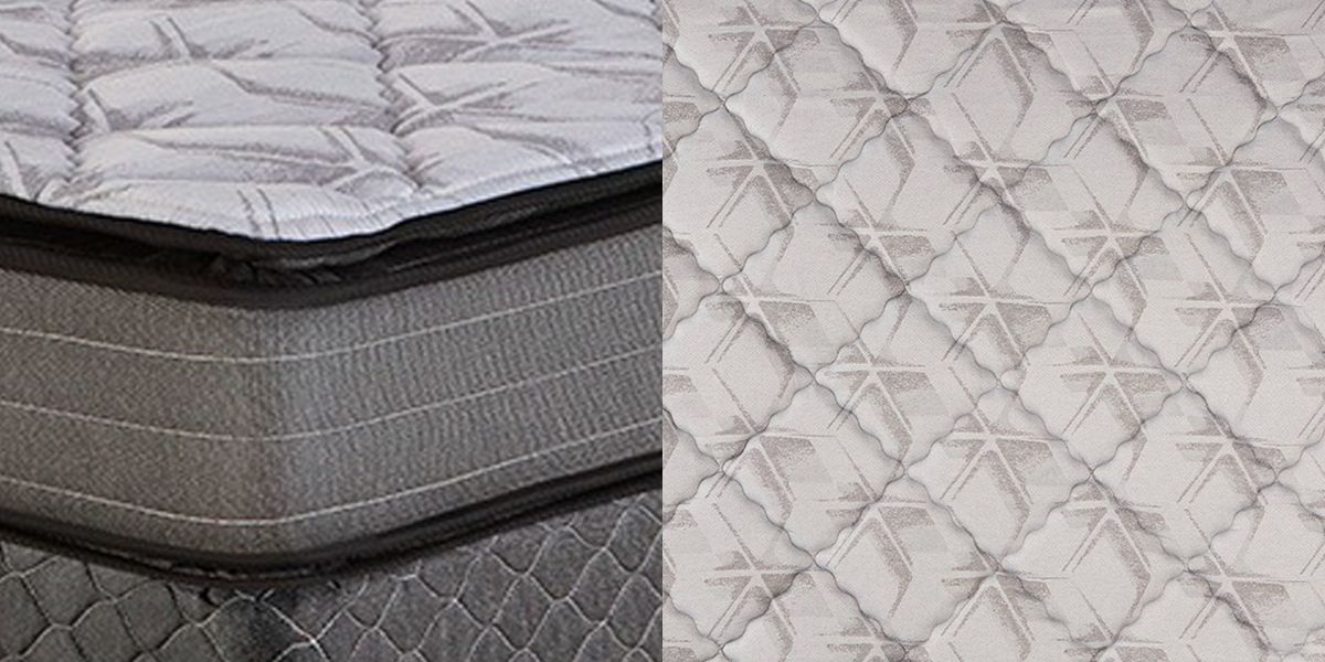 Detalle del pillow top y tela Jacquard del colchón Piero Nova Pillow Top