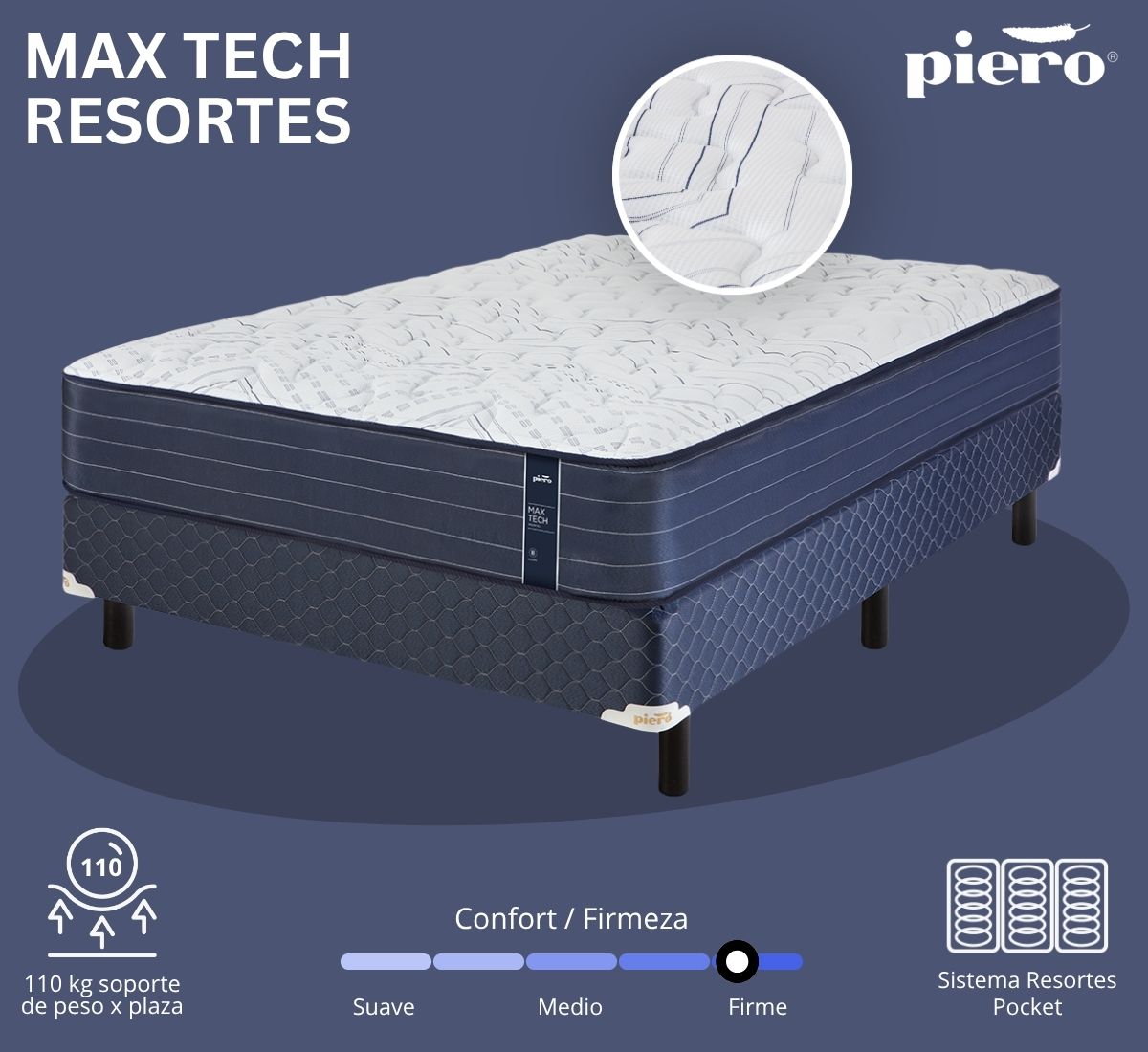 Sommier Piero Max Tech Resortes