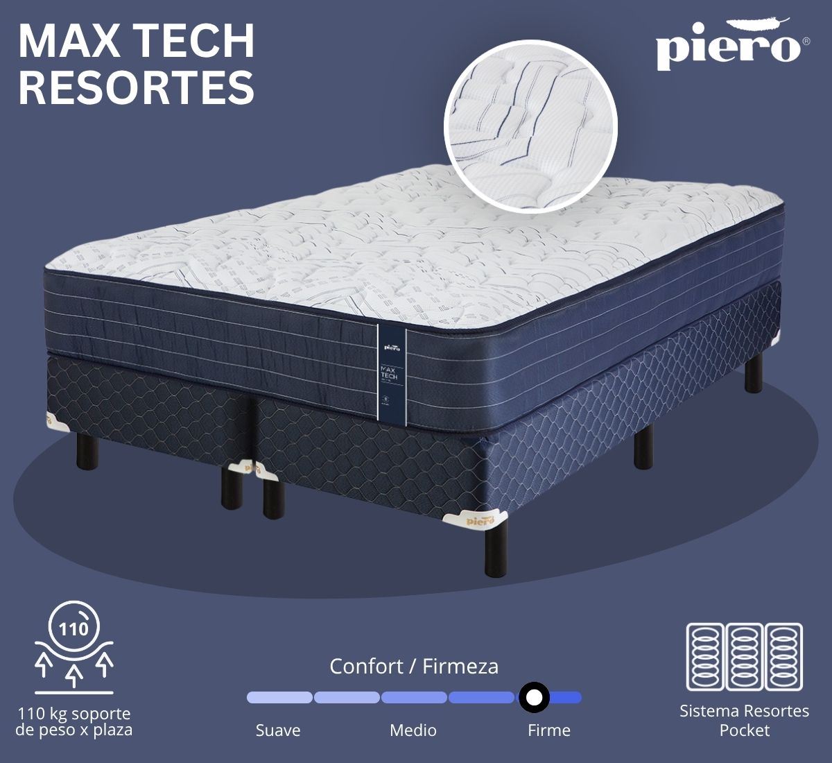 Sommier Piero Max Tech Resortes