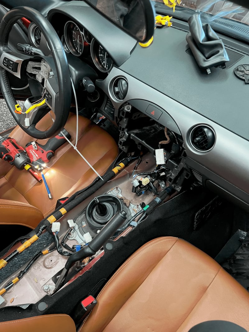 Car interior dashboard repair
