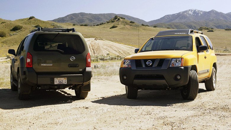 two Nissan Xterras two Nissan Xterras