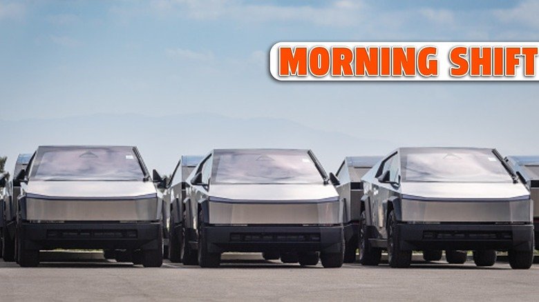Tesla electric Cybertrucks at Upland, CA sales, delivery and service center. Tesla electric Cybertrucks at Upland, CA sales, delivery and service center.