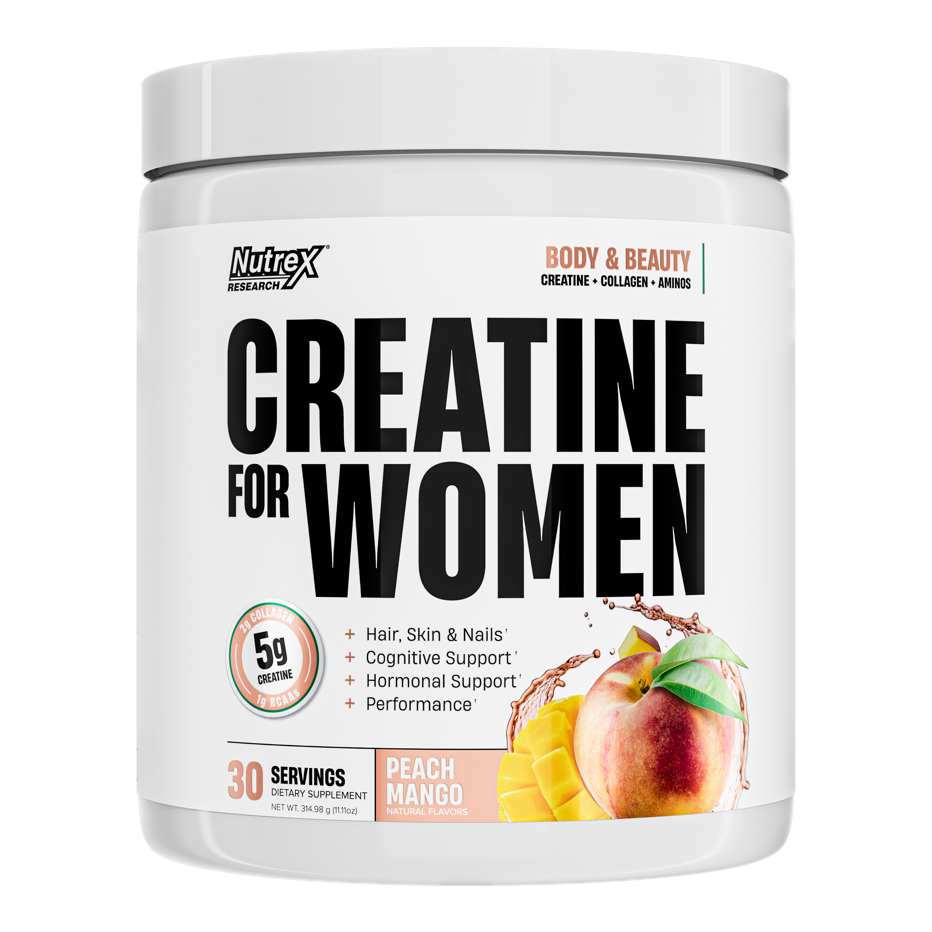 Creatine For Women Peach Mango · 30 Servings Nutrex Essential Colombia