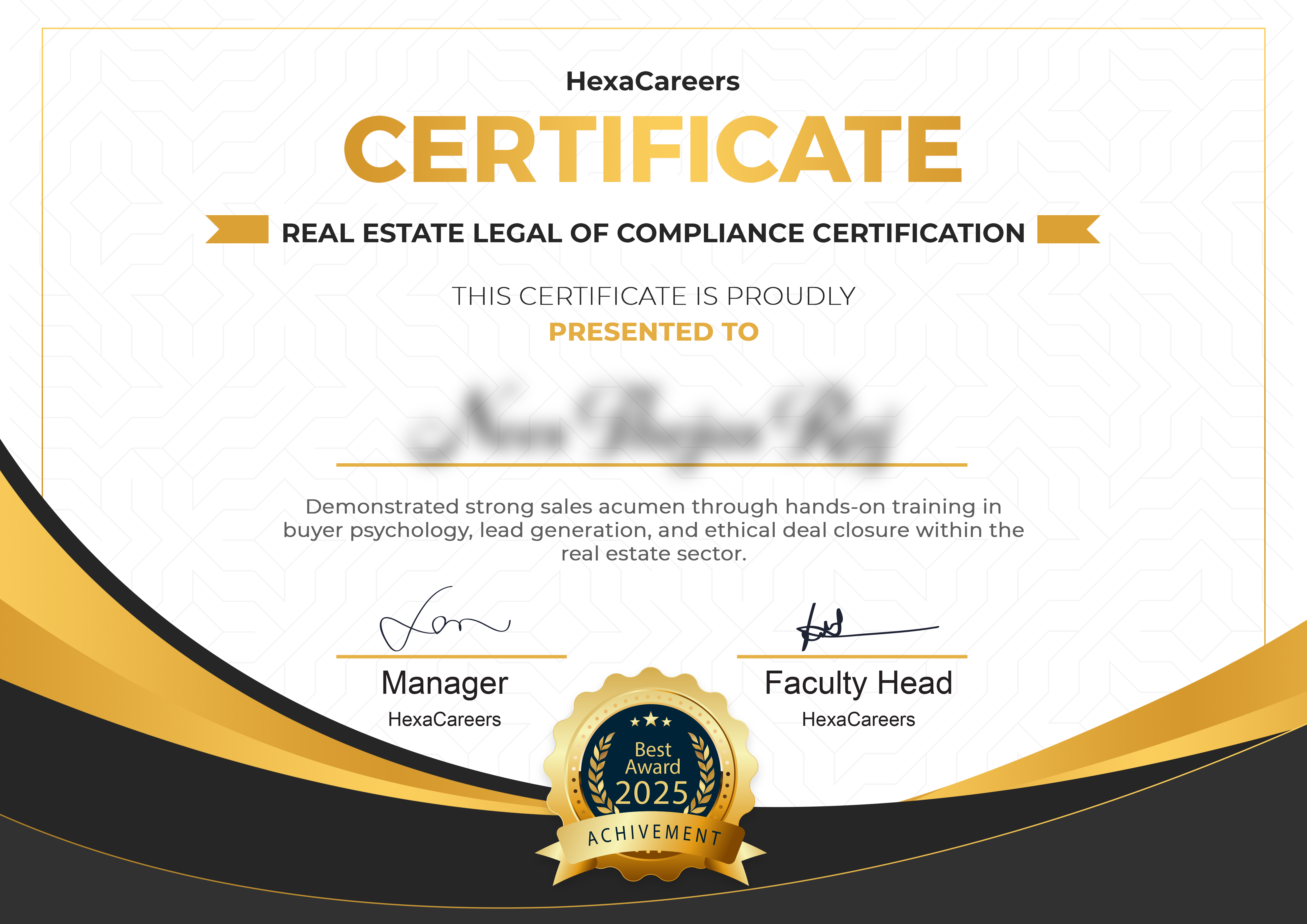 Certificate
