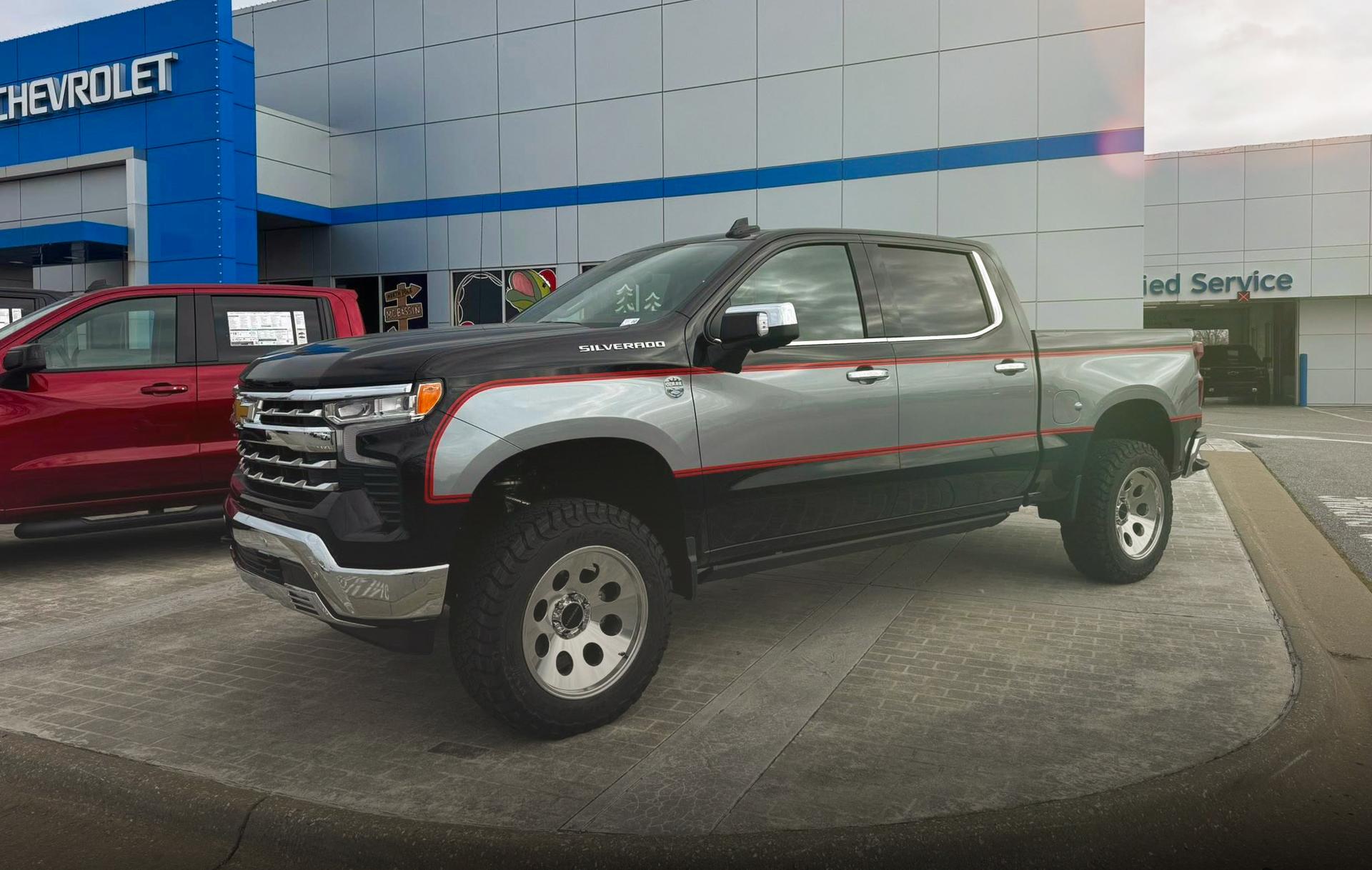 Ozark Silverado outside of McLarty Daniel Chevrolet Dealership