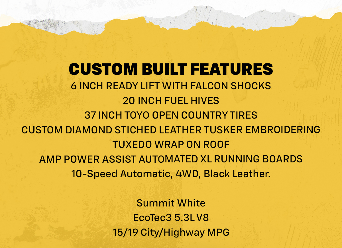 CUSTOM BUILT FEATURES