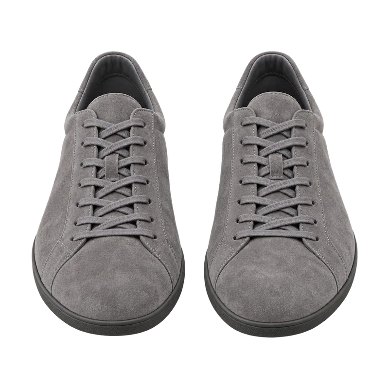 Gri süet ince taban sneaker