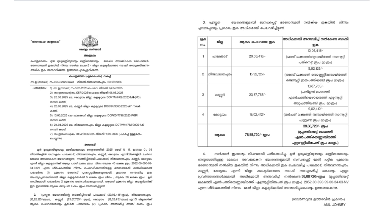 അവലോകന യോഗങ്ങൾ പാളി; ഒടുവിൽ ചെലവ് സതീശൻ സർക്കാരിന്റെ തലയിൽ!