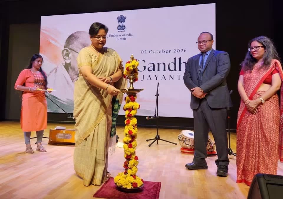 Gandhi Jayanti Celebrated in Kuwait; Indian Community Presents Mahatma Gandhi’s Life and Message Through Performing Arts