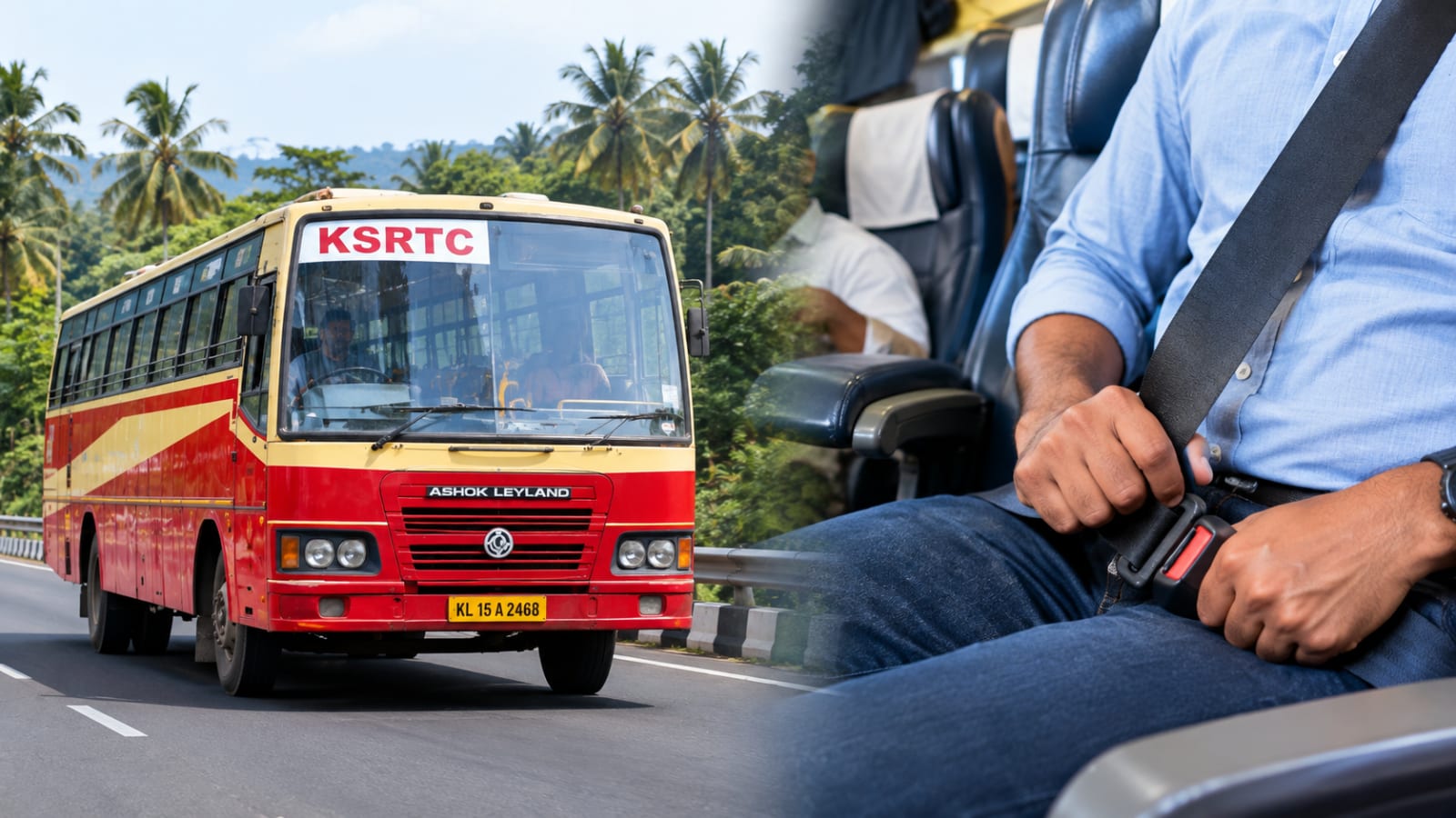 ദീർഘദൂര ബസുകളിൽ യാത്രക്കാർക്ക് സീറ്റ് ബെൽറ്റ്ഏർപ്പെടുത്തുമോയെന്ന് അബിൻ വർക്കി എംഎൽഎ; നല്ല നിർദ്ദേശമെന്നും വിഷയം പരിഗണനയിലെന്നും മന്ത്രി സിപി ജോൺ
