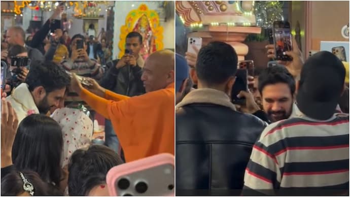ന്യൂയോർക്കിൽ നവരാത്രി ഗർബ ആഘോഷത്തിൽ പങ്കെടുത്ത് സൊഹ്‌റാൻ മംദാനി; പുരോഹിതന്റെ അനുഗ്രഹം തേടി