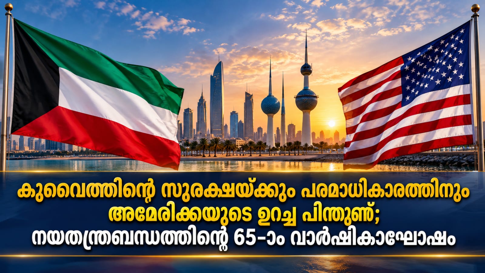 കുവൈത്തിന്റെ സുരക്ഷയ്ക്കും പരമാധികാരത്തിനും അമേരിക്കയുടെ ഉറച്ച പിന്തുണ; നയതന്ത്രബന്ധത്തിന്റെ 65-ാം വാർഷികാഘോഷം