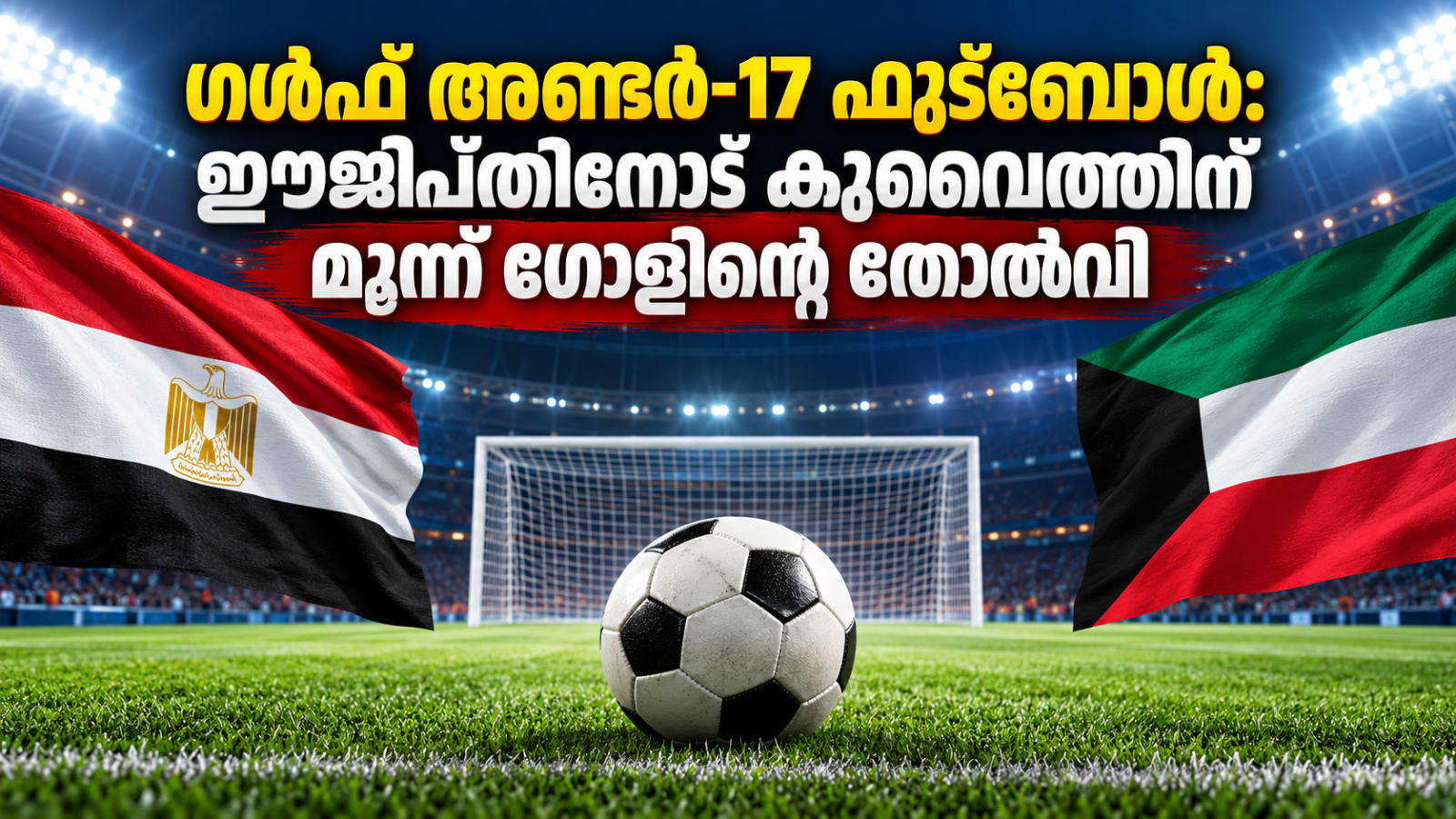 ഗൾഫ് അണ്ടർ-17 ഫുട്ബോൾ: ഈജിപ്തിനോട് കുവൈത്തിന് മൂന്ന് ഗോളിന്റെ തോൽവി